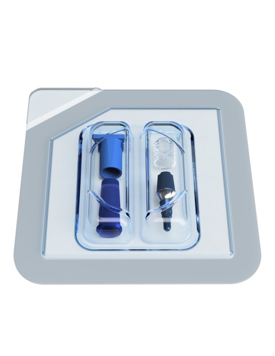 Pilier standard droit QR/d5.0 – large avec coiffe de protection, transfert et calcinable