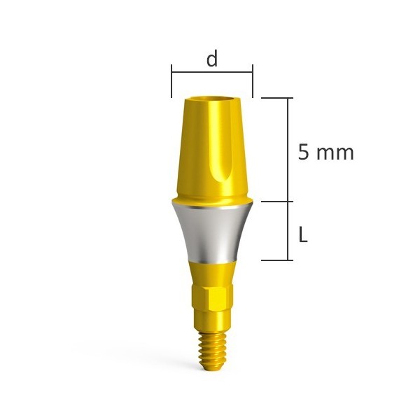 Pilier standard droit QN/d4.0 – étroit avec coiffe de protection, transfert et calcinable