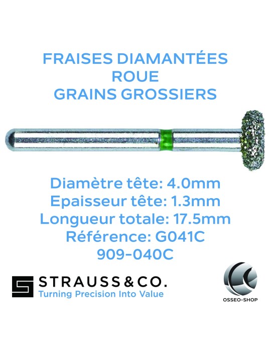 Fraises diamantées roue