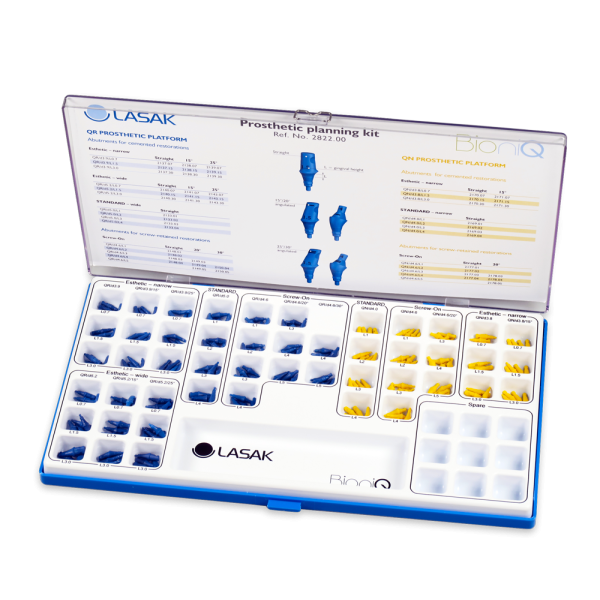 Kit de piliers d'essai pour prothèse, incl. piliers en plastique – 4 pcs. de chaque type (total 192 pièces)