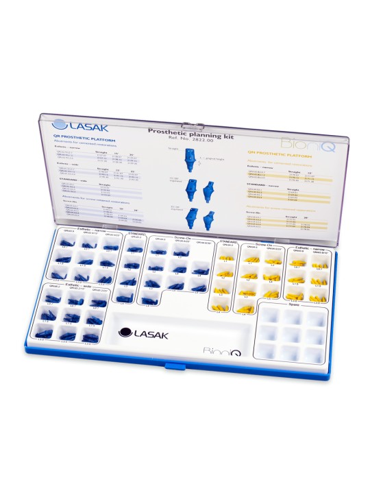 Kit de piliers d'essai pour prothèse, incl. piliers en plastique – 4 pcs. de chaque type (total 192 pièces)