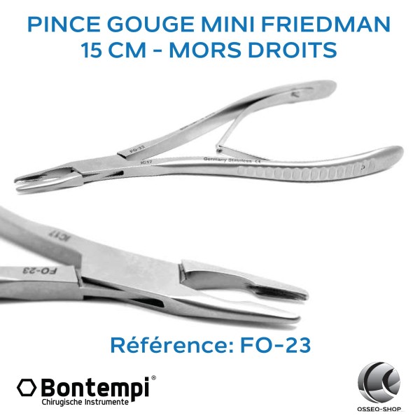 Pince gouge mini-Friedman droit 15cm - Bontempi - Made in Germany