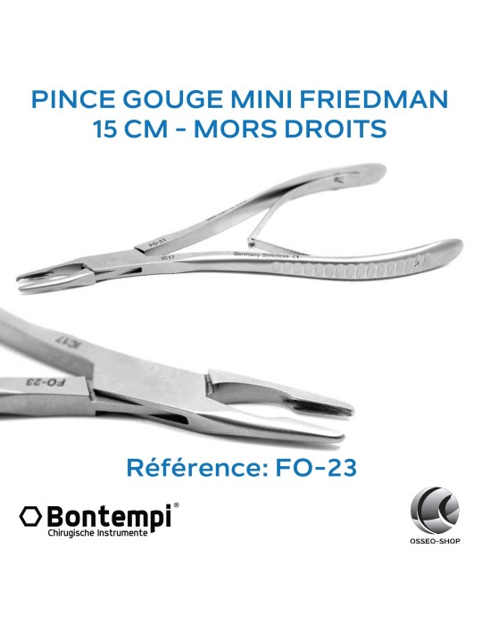 Pince gouge mini-Friedman droit 15cm - Bontempi - Made in Germany