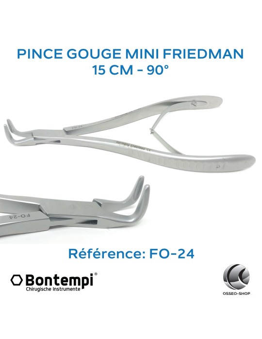 Pince gouge mini-Friedman droit 15cm - Bontempi - Made in Germany