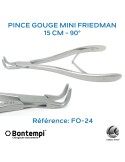 Pince gouge mini-Friedman droit 15cm - Bontempi - Made in Germany