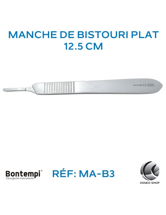Manche de bistouri plat Bontempi