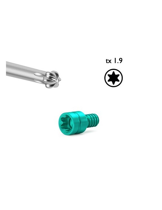 Vis pour pilier conique à canal de vissage angulé AN/tx1.9