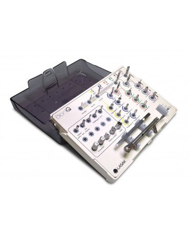 Coffret d'instruments BioniQ, instruments avec organiseur en cassette, sans butées de forage