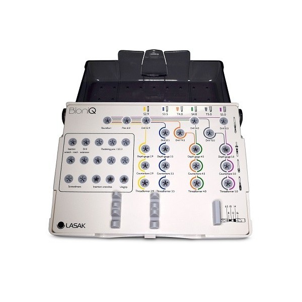 Cassette avec organiseur pour toutes les gammes d'implants – modèle 2016