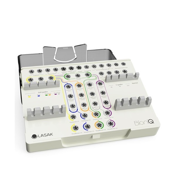 Cassette organiseur pour toutes les gammes d'implants – marque 2019 (GS)