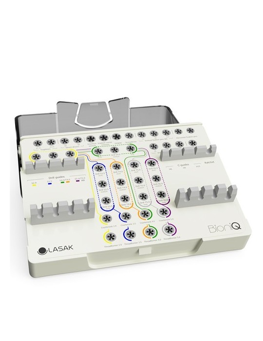 Cassette organiseur pour toutes les gammes d'implants – marque 2019 (GS)