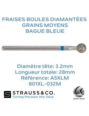 Fraises boules diamantées