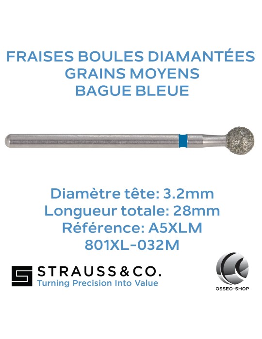 Fraises boules diamantées