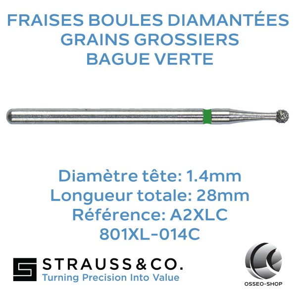 Fraises boules diamantées