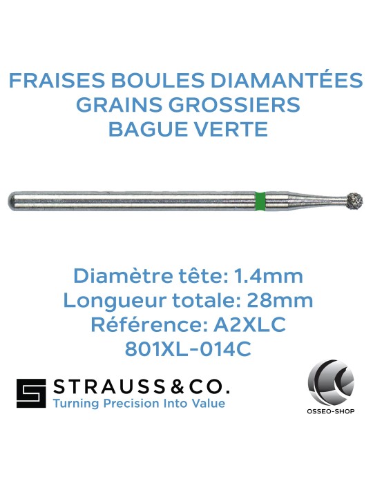 Fraises boules diamantées