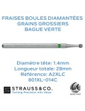Fraises boules diamantées