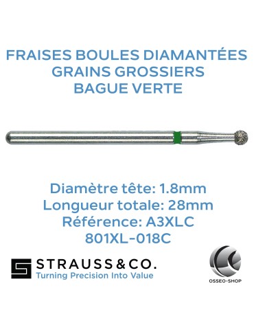 Fraises boules diamantées