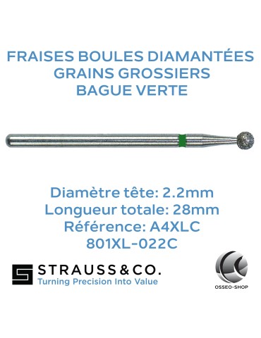 Fraises boules diamantées