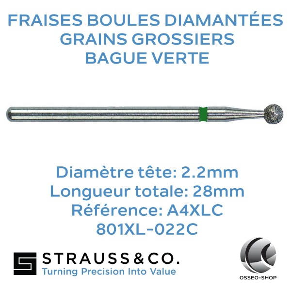 Fraises boules diamantées