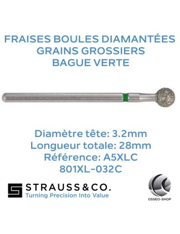 Fraises boules diamantées