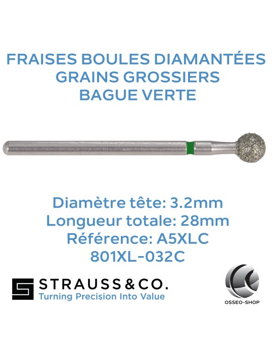 Fraises boules diamantées