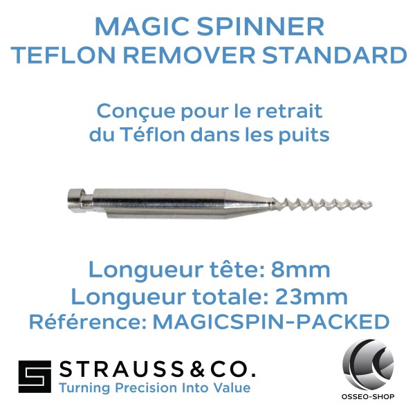 Fraises de retrait du téflon dans les puits MAGIC SPINNER