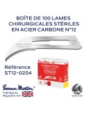 LAMES CHIRURGICALES STÉRILES N°12 SWANN MORTON