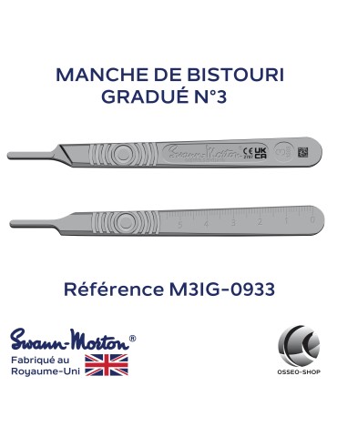 Manche de bistouri - N°3 - Gradué - SWANN MORTON