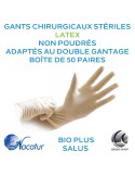 Gants Stériles Chirurgicaux Latex - Non poudrés - Nacatur Bio Plus Salus