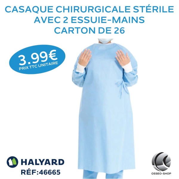 3.99€ La Casaque Chirurgicale avec deux essuie-mains