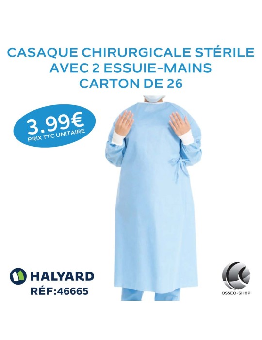 3.99€ La Casaque Chirurgicale avec deux essuie-mains
