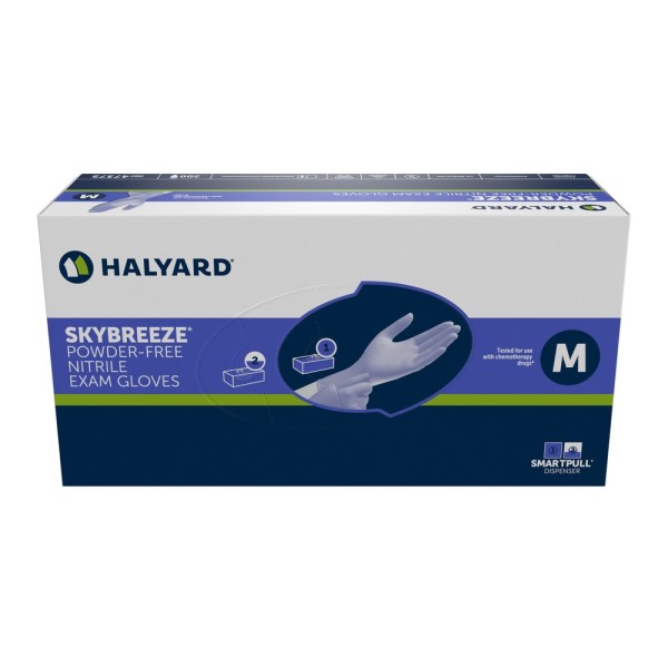 Gants d'examen en Nitrile - Non poudrés - Halyard Skybreeze