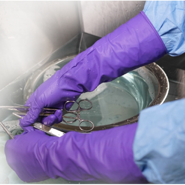 Gants à manchettes longues PURPLE NITRILE MAX