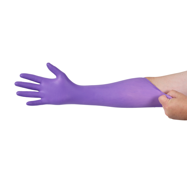 Gants à manchettes longues PURPLE NITRILE MAX