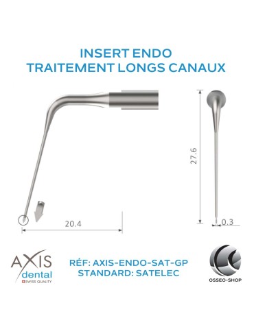 Insert Endo - traitement longs canaux