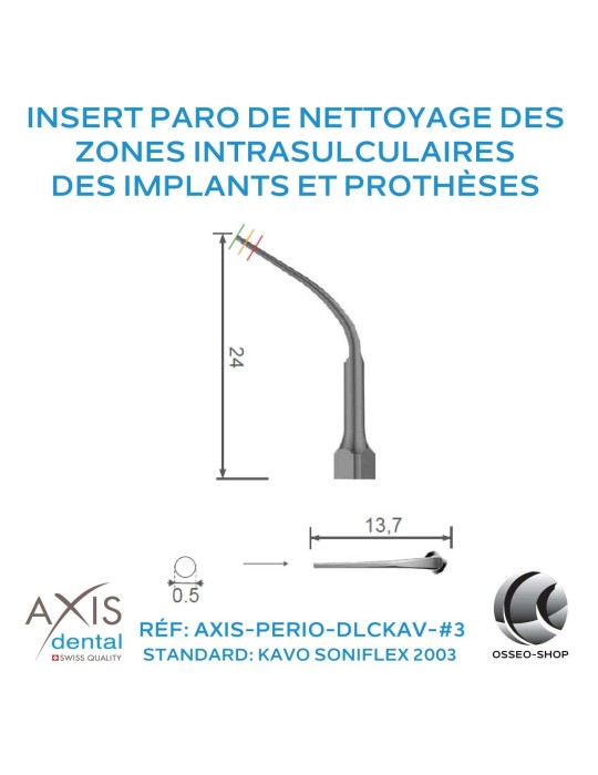 Insert Paro - Nettoyage implants et prothèses