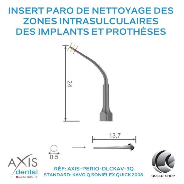 Insert Paro - Nettoyage implants et prothèses