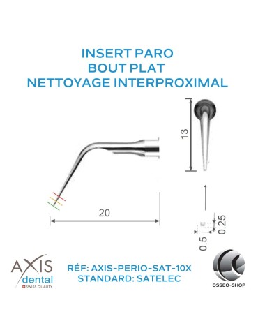 Insert Paro - Nettoyage interproximal - Bout plat