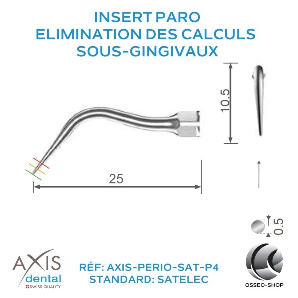 Insert Paro - Elimination des calculs sous-gingivaux