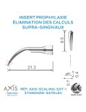 Insert à prophylaxie - Élimination des calculs supra-gingivaux