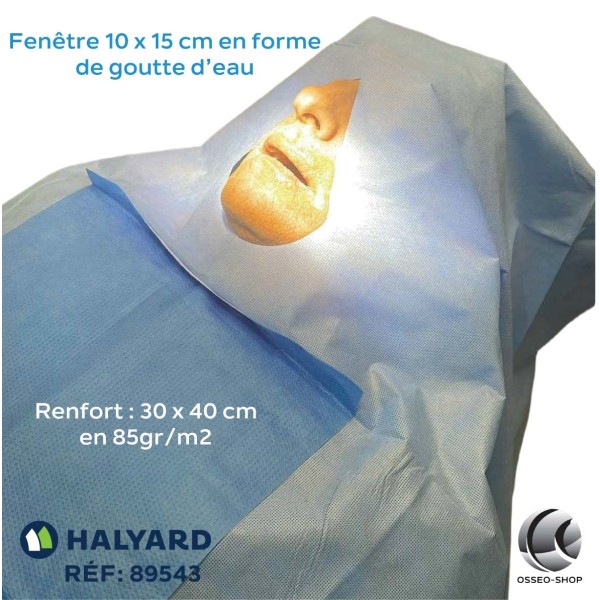 63.75€ La boîte de 15 champs stériles Fenestrés 120 x 150 cm