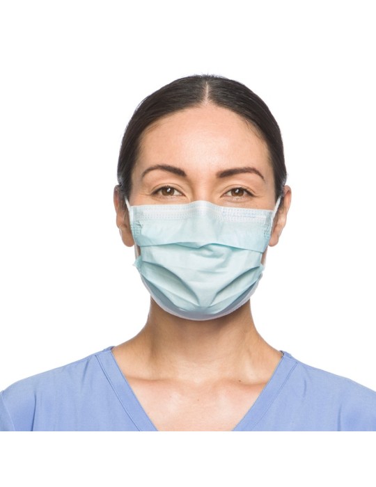 Masque de soins avec fixations auriculaires SO SOFT*, bleu