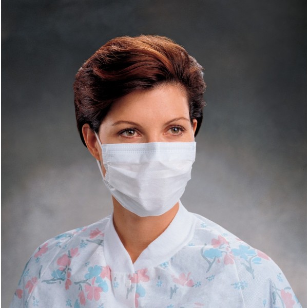 Masque de soins anti-buée avec fixations auriculaires SO SOFT. Blanc