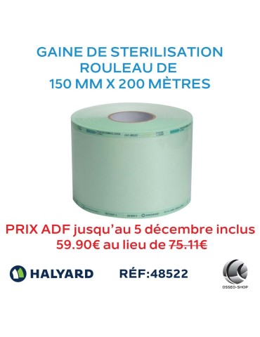 Gaine de stériliation 150mm x 200M