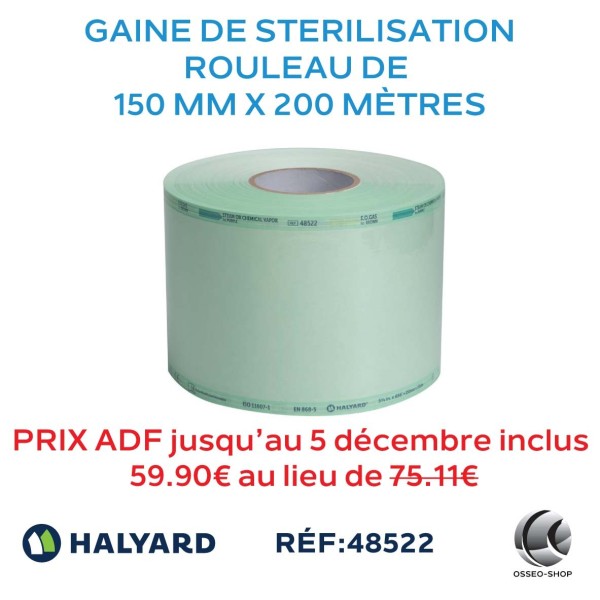 Gaine de stériliation 150mm x 200M
