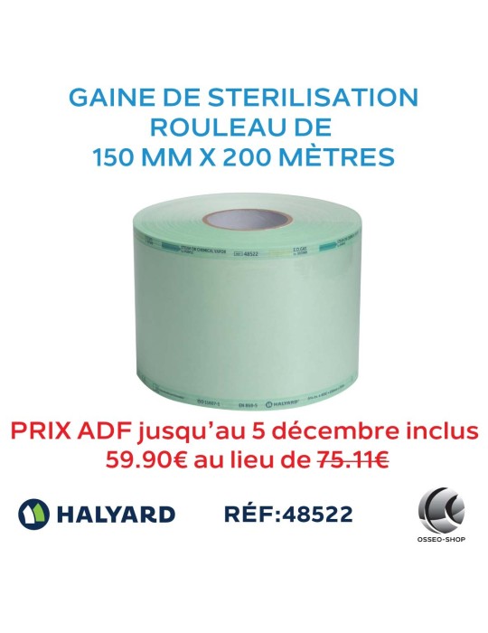Gaine de stériliation 150mm x 200M