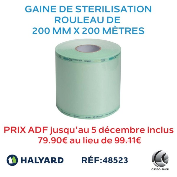 Gaine de stériliation 200mm x 200M