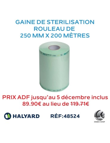 Gaine de stériliation 250mm x 200M
