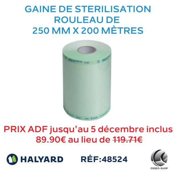 Gaine de stériliation 250mm x 200M