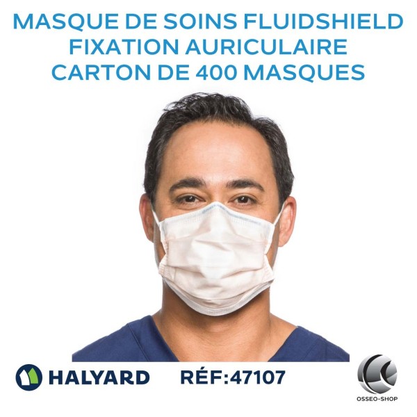Masque de soins FLUIDSHIELD à fixation auriculaire